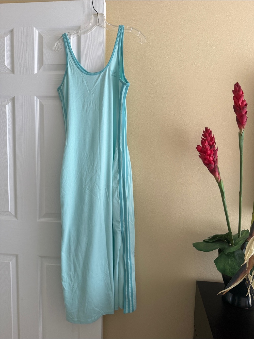 Adidas Light Blue Maxi Dress Size S Never Worn !!